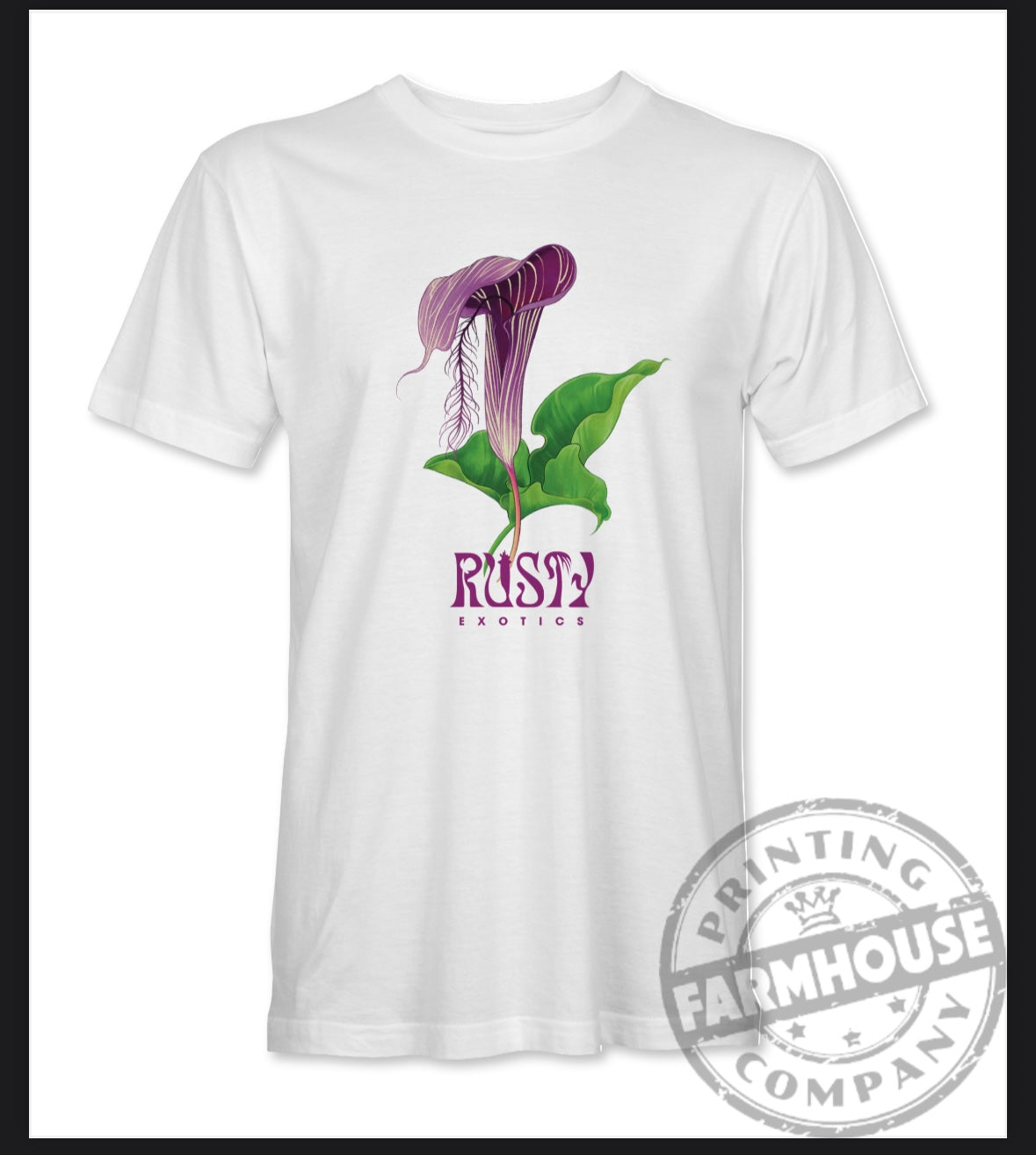 Arisaema fimbriatum T-Shirt - White