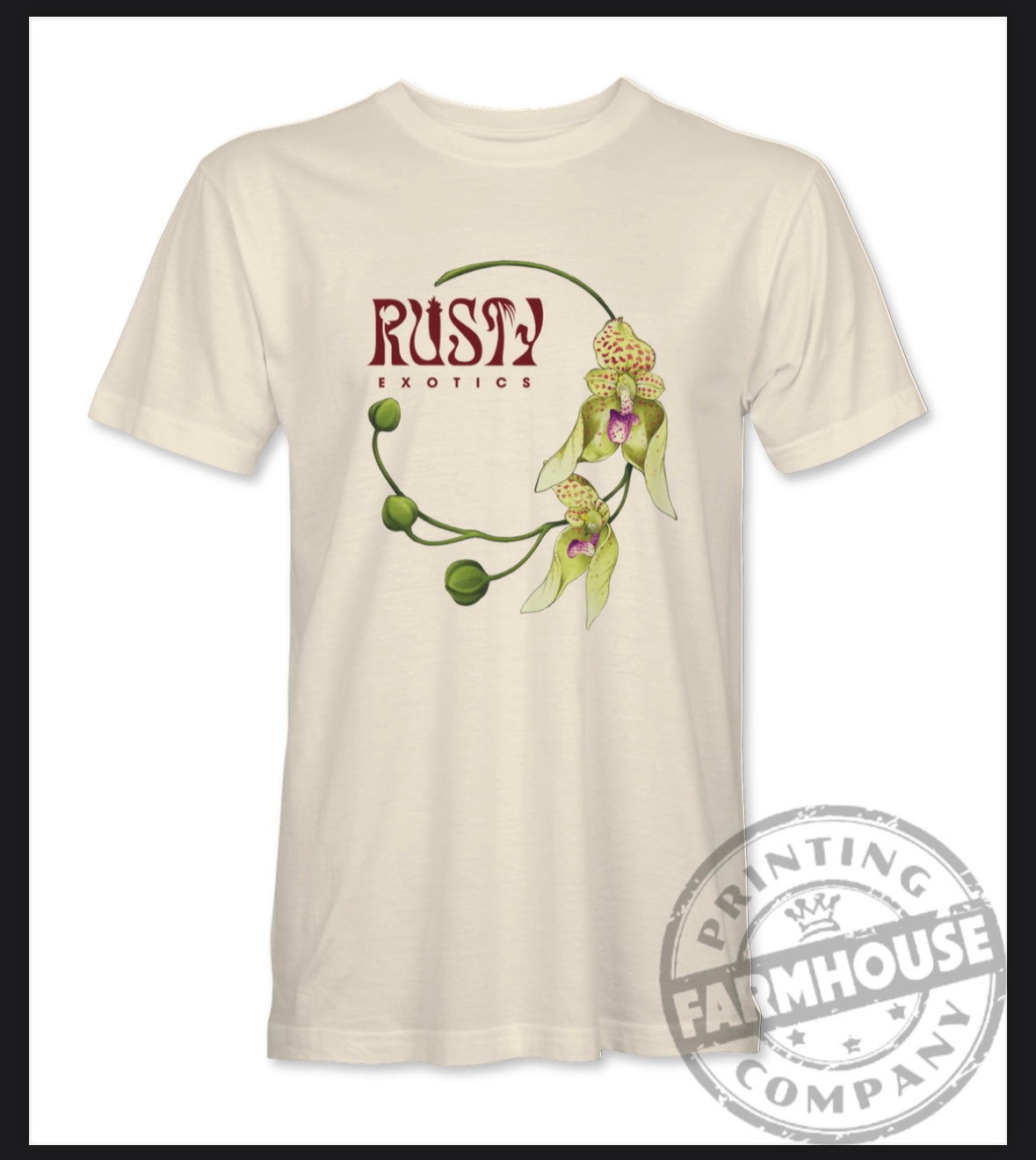 Bulbophyllum guttulatum T-shirt - Natural