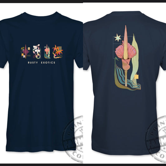 Corpse Flower T-shirt - Midnight Navy