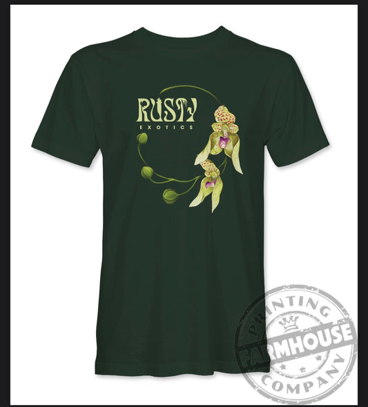 Bulbophyllum guttulatum T-shirt - Forest Green